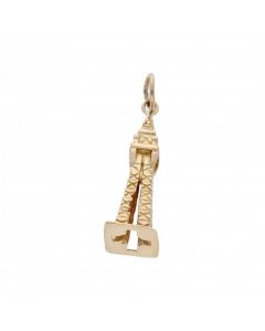 Pre-Owned 9ct Yellow Gold Tower Charm