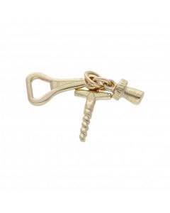 Pre-Owned 9ct Yellow Gold Drinks Accessories Charm