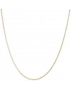 New 9ct Yellow Gold 18 Inch Diamond-Cut Belcher Chain Necklace