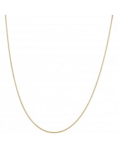 New 9ct Yellow Gold 20 Inch Close Curb Chain Necklace