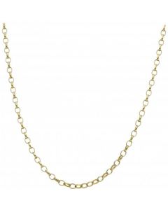 New 9ct Yellow Gold 22 Inch Oval Belcher Chain Necklace 12g