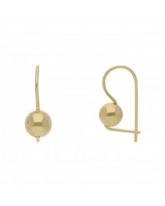 New 9ct Yello Gold Ball Drop Earrings with Hook Back Clasps