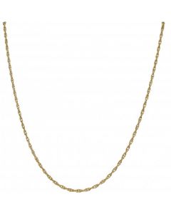 Pre-Owned 9ct Yellow Gold 18.5 Inch P.O.W Chain Necklace