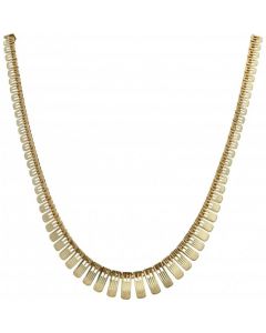 Pre-Owned 9ct Yellow Gold 16.5 Inch Cleopatra Style Necklet