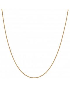 New 9ct Yellow Gold Close Link 18 Inch Curb Chain Necklace
