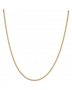 New 9ct Yellow Gold Close Link 24 Inch Curb Chain Necklace