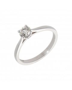 New 18ct White Gold 0.55ct Diamond Solitaire Ring