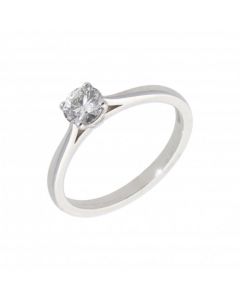 New 18ct White Gold 0.50ct Diamond Solitaire Ring