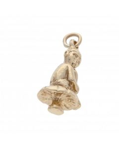 Pre-Owned 9ct Yellow Gold Pixie & Stool Charm