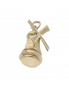 Pre-Owned 9ct Yellow Gold Hollow Windmill Charm