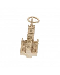 Pre-Owned 9ct Yellow Gold Church Tower Charm