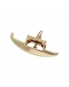 Pre-Owned 9ct Yellow Gold Gondola Boat Charm