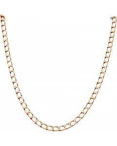 Pre-Owned 9ct Yellow Gold 30 Inch Square Curb Chain Necklace