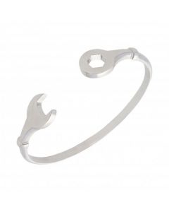 New Sterling Silver Childs Spanner Bangle