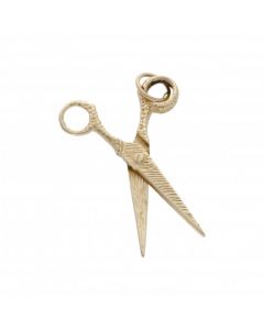 Pre-Owned 9ct Yellow Gold Scissors Charm Pendant