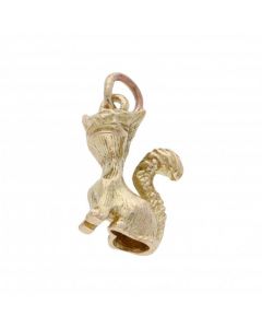 Pre-Owned 9ct Yellow Gold Sitting Cat Charm