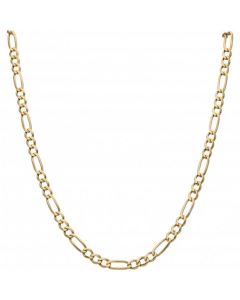 Pre-Owned 9ct Yellow Gold 20.5 Inch Figaro Chain Necklace