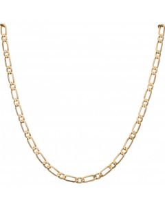 Pre-Owned 9ct Gold 21 Inch 1:1 Long & Short Link Chain Necklace