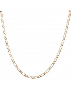 Pre-Owned 9ct Gold 23 Inch 1:1 Long & Short Link Chain Necklace
