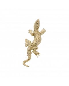 Pre-Owned 9ct Yellow Gold Lizard Brooch