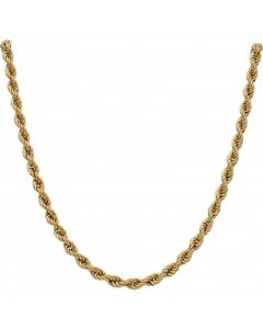 New 9ct Yellow Gold 24 Inch Hollow Rope Chain Necklace 15g