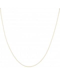 New 9ct Yellow Gold 16" Diamond-Cut Fine Curb Chain Necklace