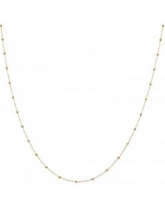 New 9ct Yellow Gold 18 Inch Bobble Station Satellite Necklace