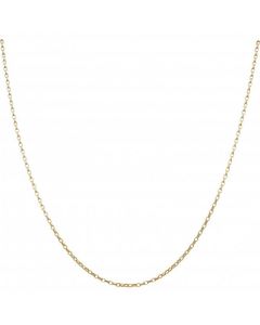 New 9ct Gold 20" Hollow Diamond-Cut Belcher Chain Necklace