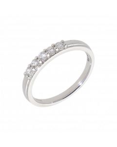 New 9ct White Gold 0.25ct Diamond Eternity Style Ring