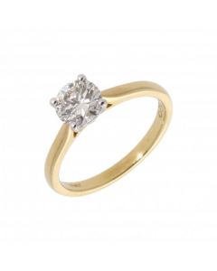 New 18ct Yellow Gold 1.01ct Diamond Solitaire Ring