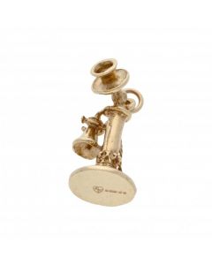 Pre-Owned 9ct Yellow Gold Vintage Style Telephone Charm