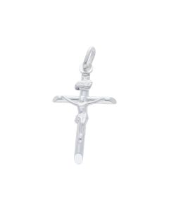 New Sterling Silver Medium Size Crucifix Pendant