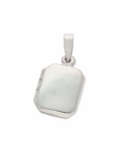 New Sterling Silver Small Rectangular Shaped Locket