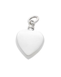 New Sterling Silver Perfume or Memorial Ashes Heart Pendant