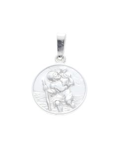 New Sterling Silver St Christopher Pendant