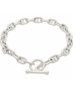 New Sterling Silver Gucci/Anchor Link T-Bar Clasp Bracelet