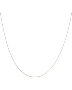New Sterling Silver 18" Fine Curb Link Chain Necklace