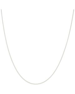 New Sterling Silver 14 Inch Fine Curb Chain Necklace