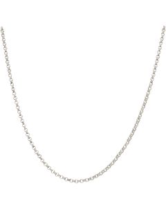New Sterling Silver 18 Inch Belcher Chain Necklace
