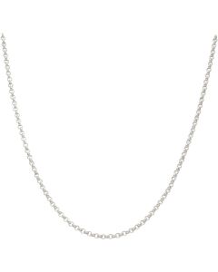 New Sterling Silver 24 Inch Belcher Chain Necklace