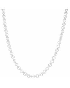 New Sterling Silver 24 Inch Round Belcher Chain Necklace 1.8oz