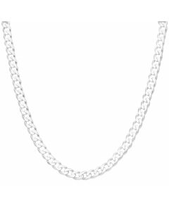 New Sterling Silver 26" Solid Curb Link Chain Necklace 1.2oz