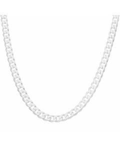 New Sterling Silver 24" Solid Curb Link Chain Necklace 1.5oz