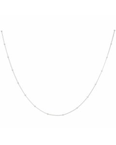 New Sterling Silver Adjustable 16-18" Satellite Chain Necklace
