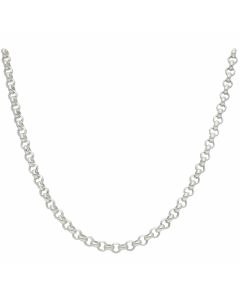 New Sterling Silver 26 Inch Round Belcher Chain Necklace 1.1oz