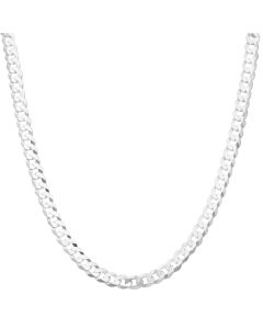 New Sterling Silver Solid 18" Curb Chain Necklace 23g