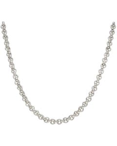 New Sterling Silver 26" Round Belcher Chain Necklace 1.6oz