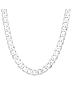 New Sterling Silver Heavy Solid 24" Curb Chain Necklace 3.3oz