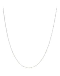 New Sterling Silver 16" Fine Belcher Link Chain Necklace