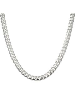 New Sterling Silver 24" Cuban Curb Link Chain Necklace 2.4oz
